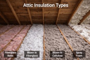 Attic Insulation Types: A Complete Homeowner’s Guide
